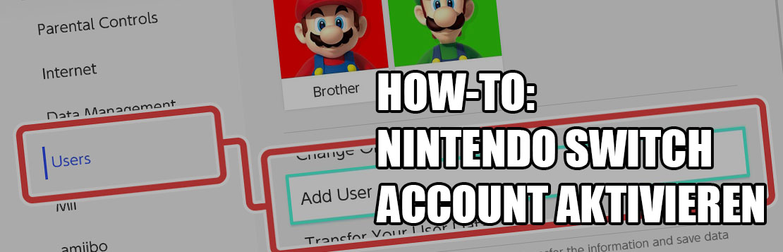 Switch Account aktivieren