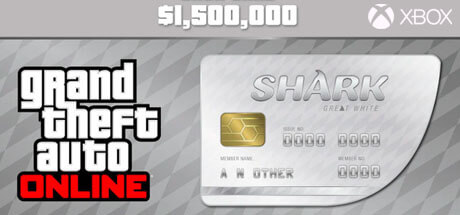 GTA Online Cash Card - 1.500.000 $ - Great White Shark [Xbox One] 