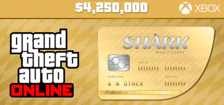 GTA Online Cash Card - 4.250.000 $ - Whale Shark XBOX