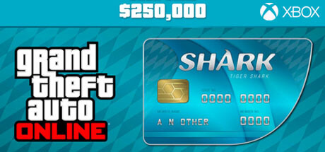 GTA Online Cash Card - 250.000 $ - Tiger Shark XBOX