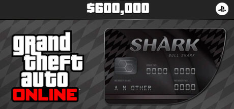  GTA Online Cash Card - 600.000 $ - Bull Shark - PS